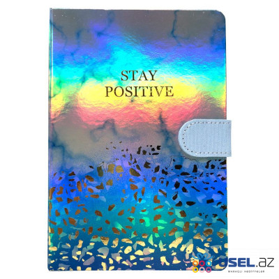 Блокнот "Stay Positive" с магнитным клапаном